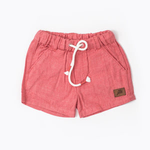 Coral melange boys shorts