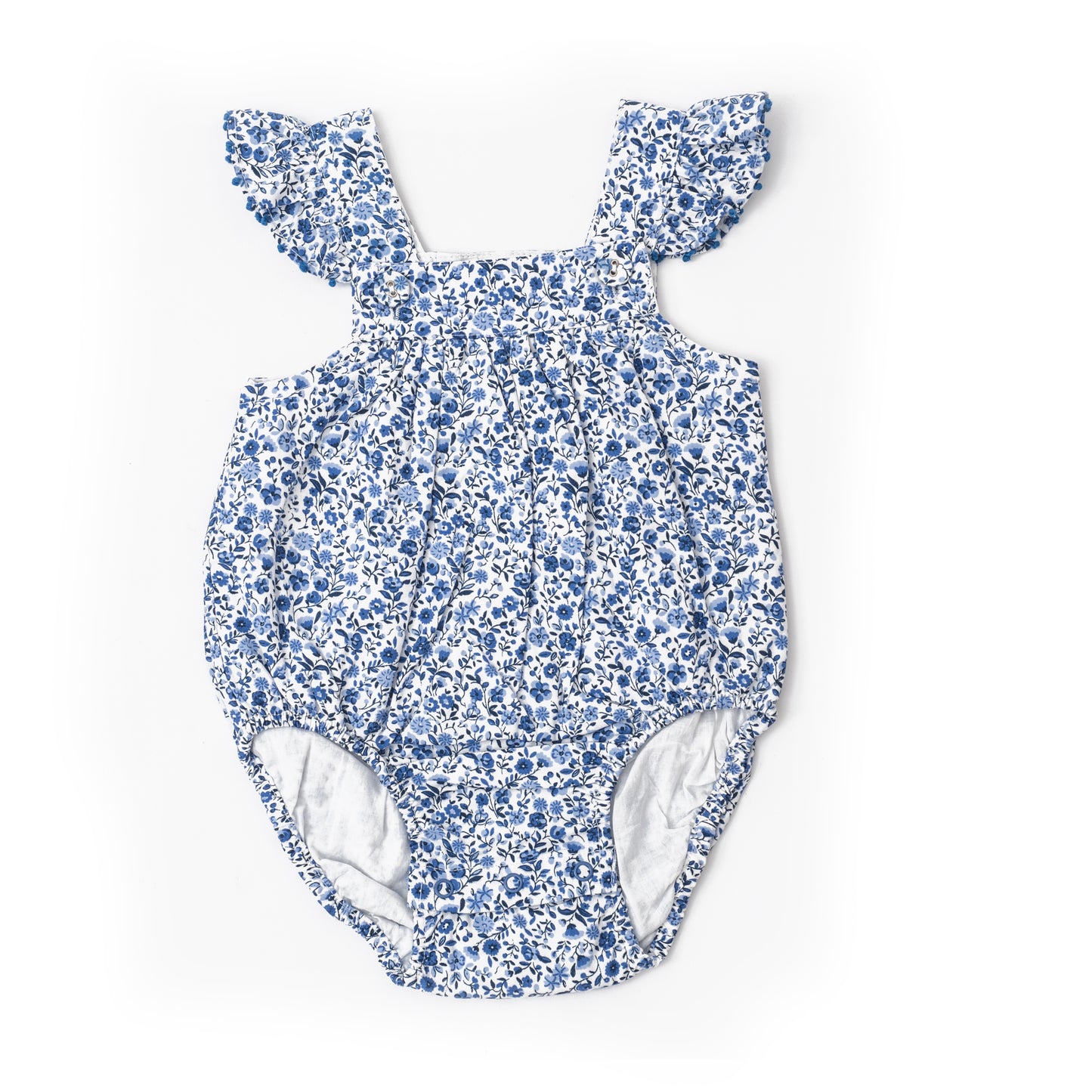 Floral Flutter sleeve Onesie