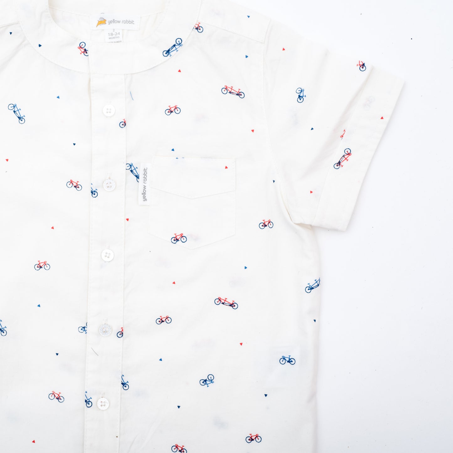 cycle print poplin shirt
