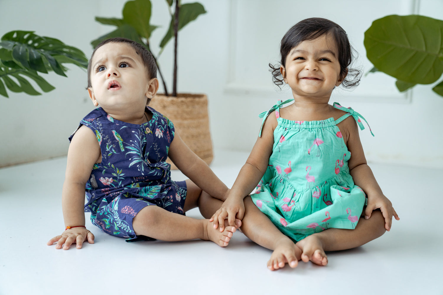 Organic cotton dress for newborn