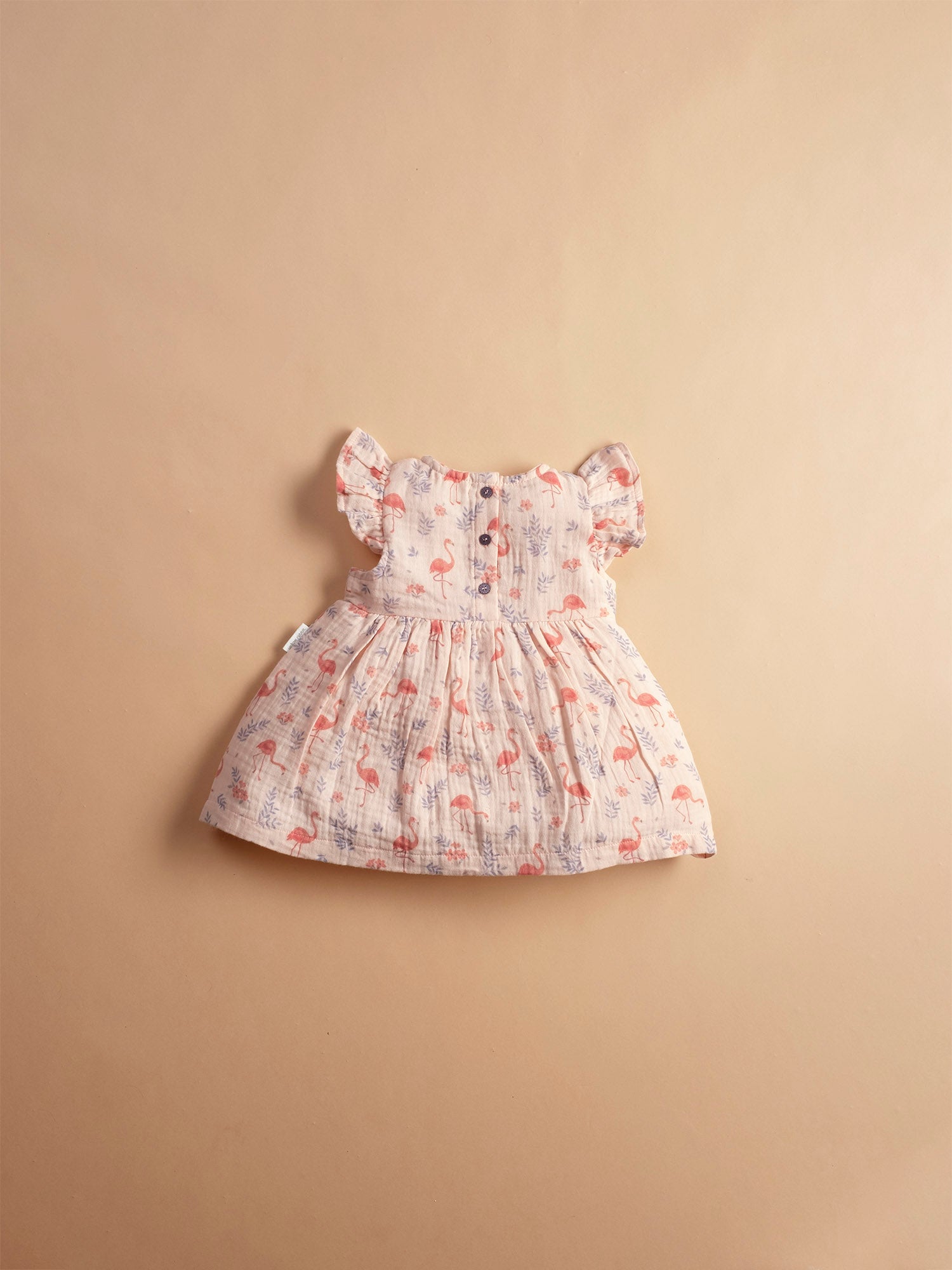 Flamingo ruffle dress