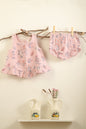 Infant girl's Jhabla and bloomer set