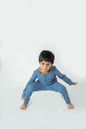 Eco-friendly knitted baby pajamas in organic cotton - perfect for bedtime comfort and sensitive skin.