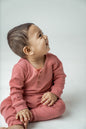 soft organic cotton knitted PJs for newborn and toddlers - comfortable, eco-friendly sleepwear for a cozy night's rest.
