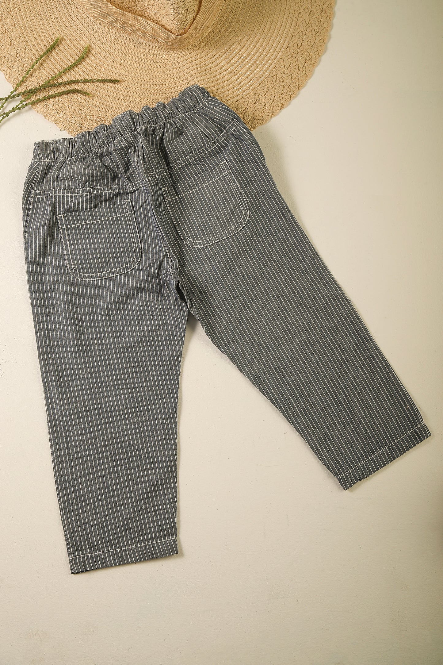 Linen blend trouser