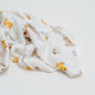 Organic cotton Swaddle blanket with savanna animal babies print