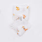 Organic cotton Muslin Squares with savanna animal babies print