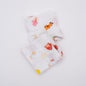 Organic cotton Muslin squares with farm animal babies print