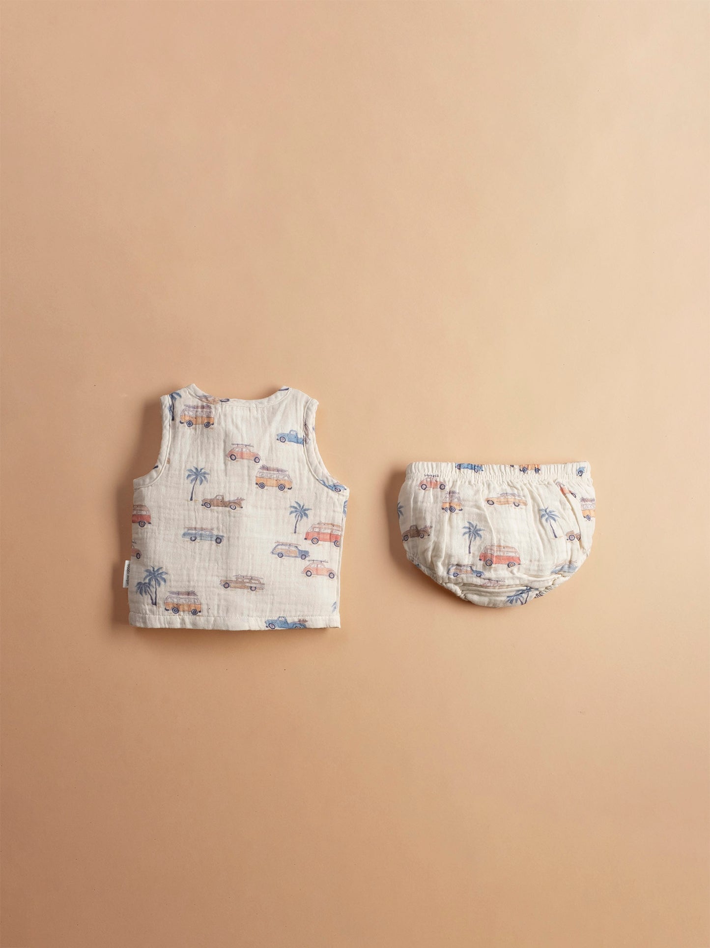 Muslin jabla set, vintage wagon