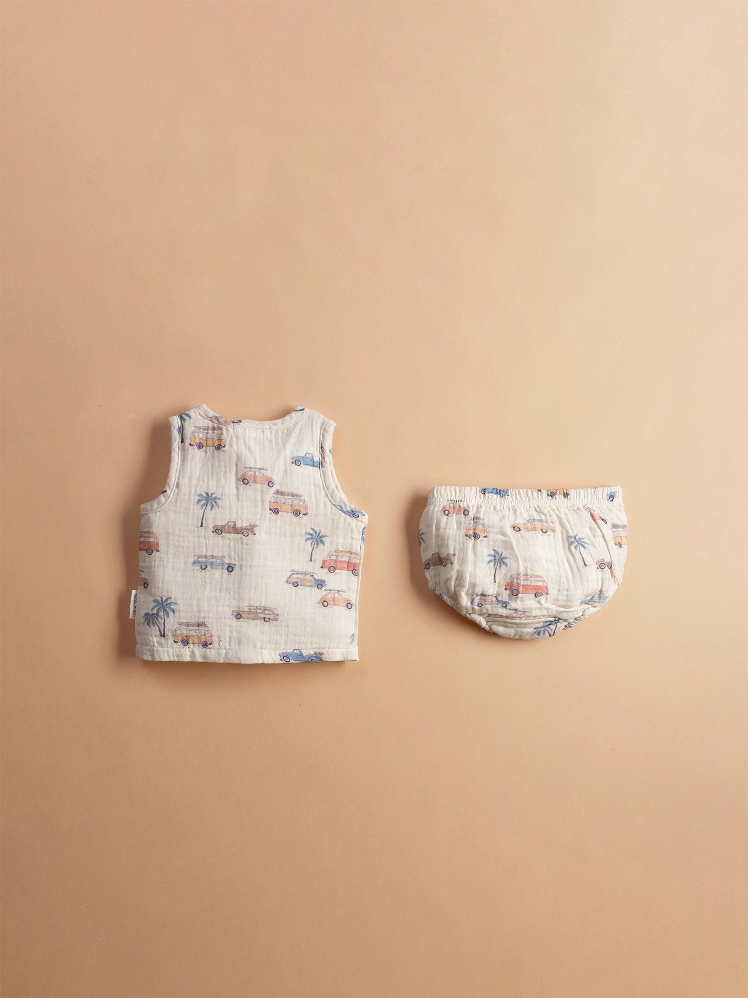 Muslin jabla set, vintage wagon