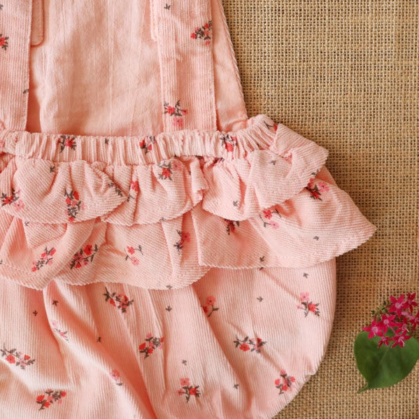 Blush ruffle butt romper