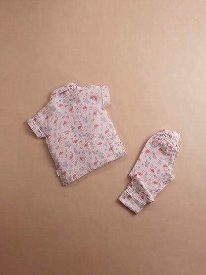 flamingo girls loungewear