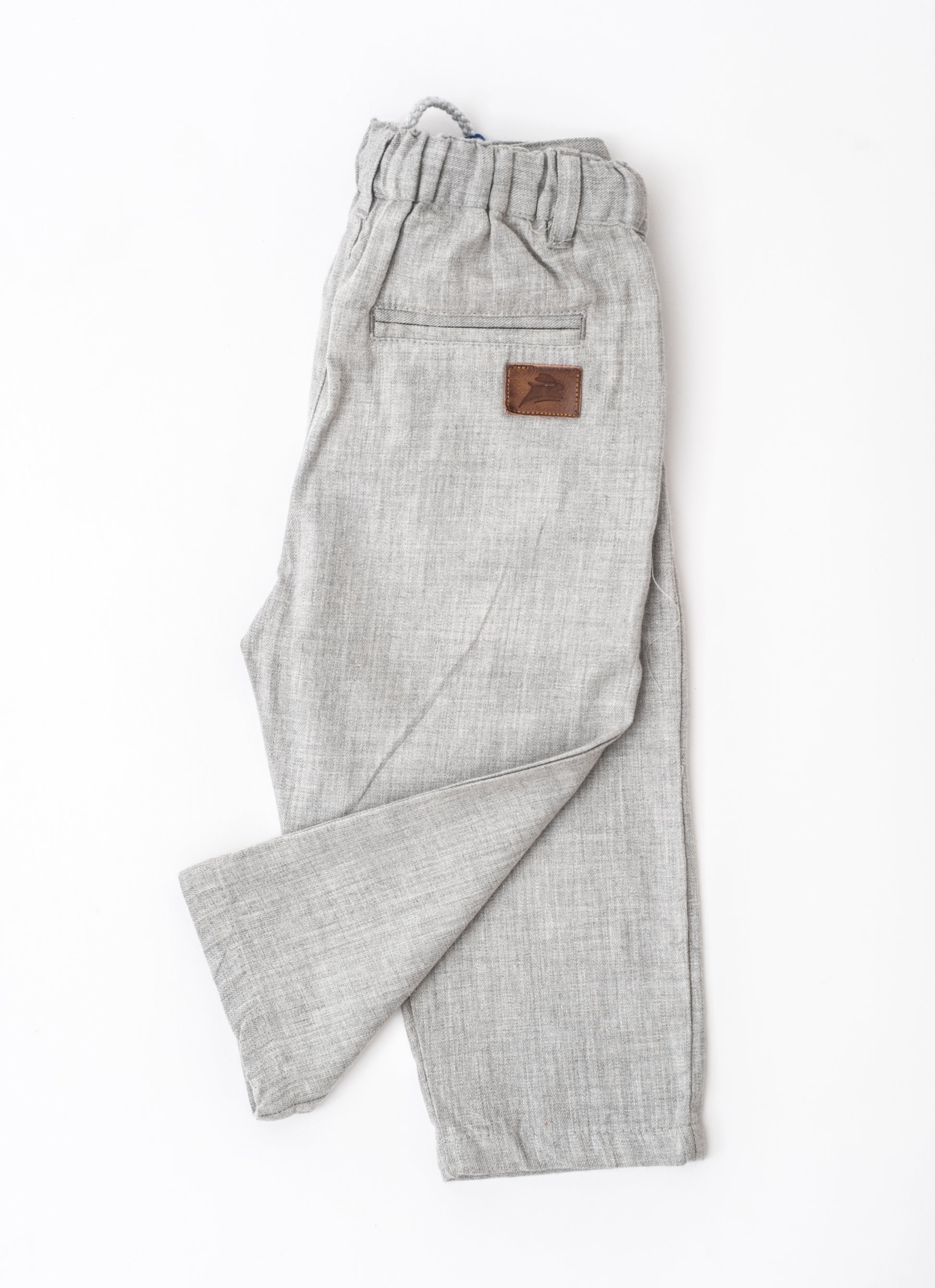 Grey melange chinos