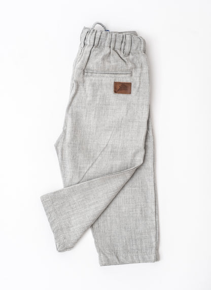 Grey melange chinos