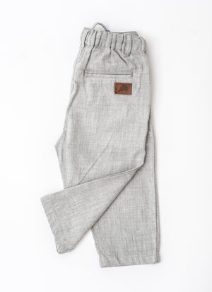 Grey melange chinos