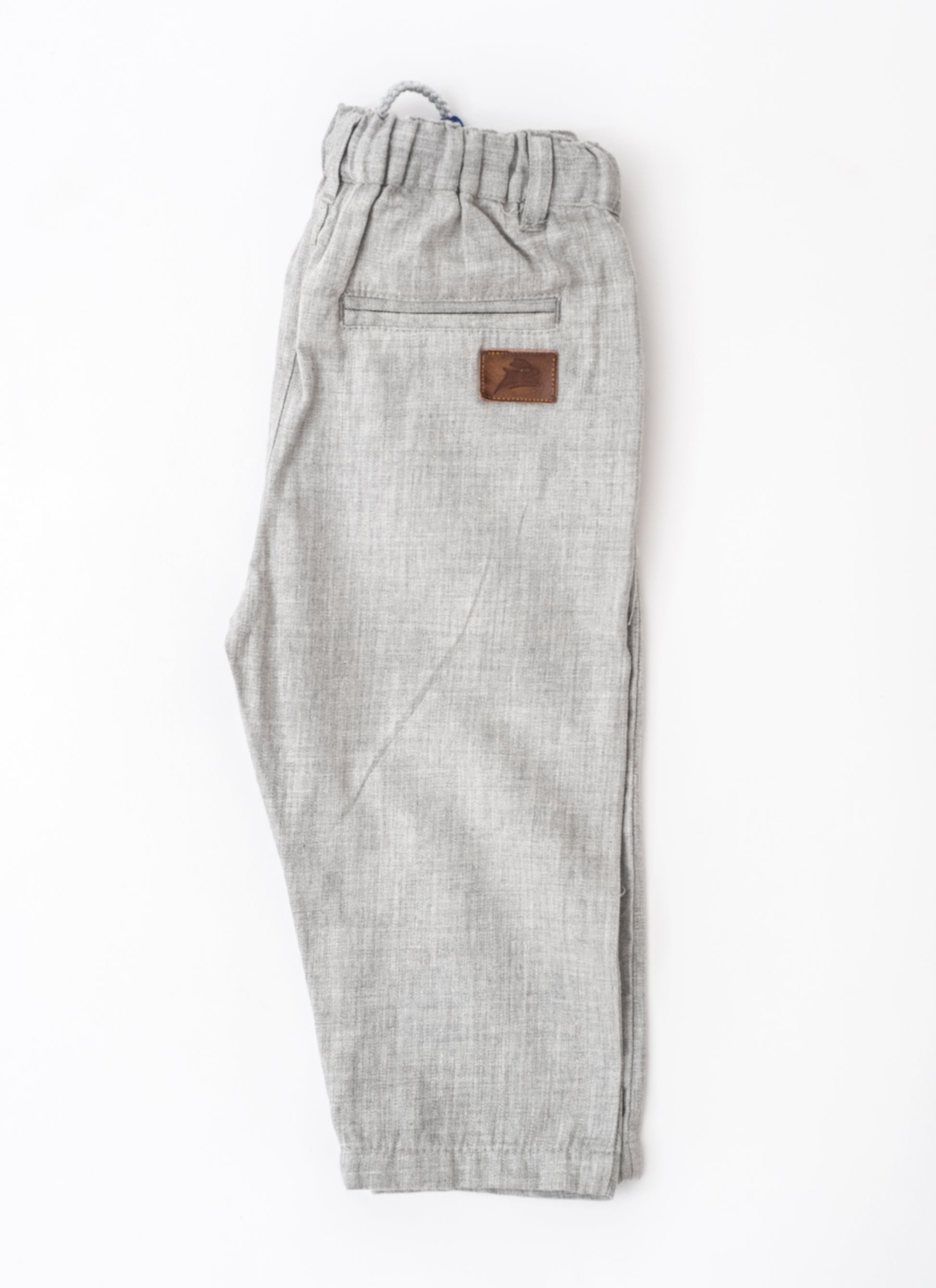 Grey melange chinos