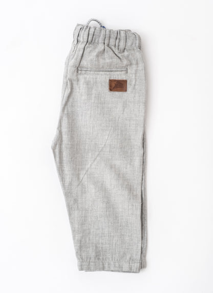 Grey melange chinos