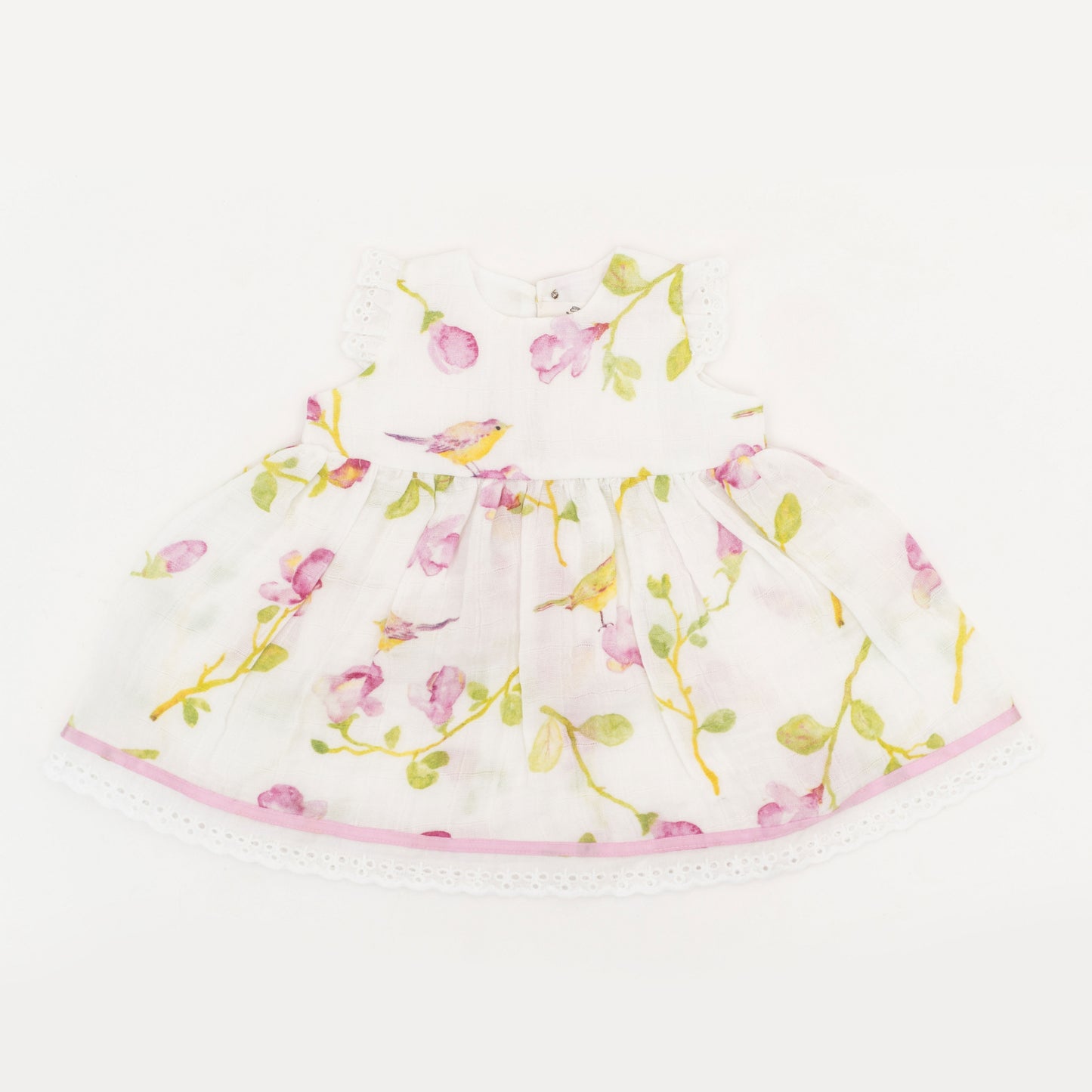 Magnolia flowers new born dress