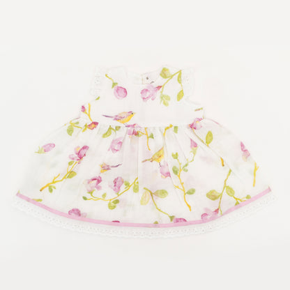 Magnolia flowers new born dress