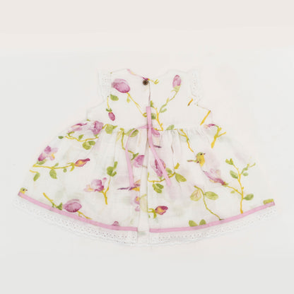 Magnolia flowers new born dress