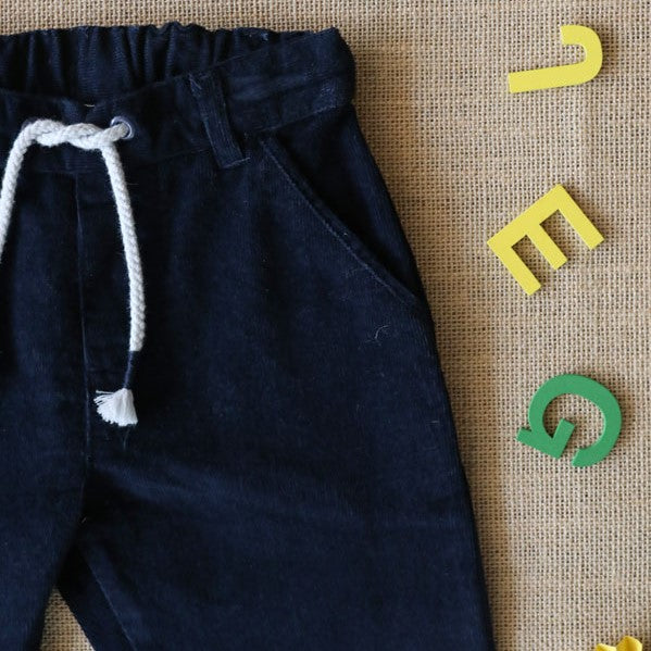 Navy blue corduroy pants