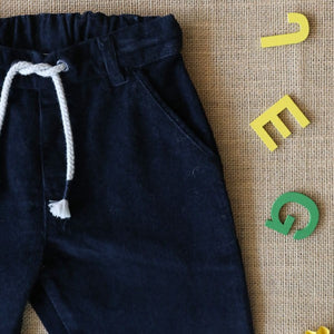 Navy blue corduroy pants