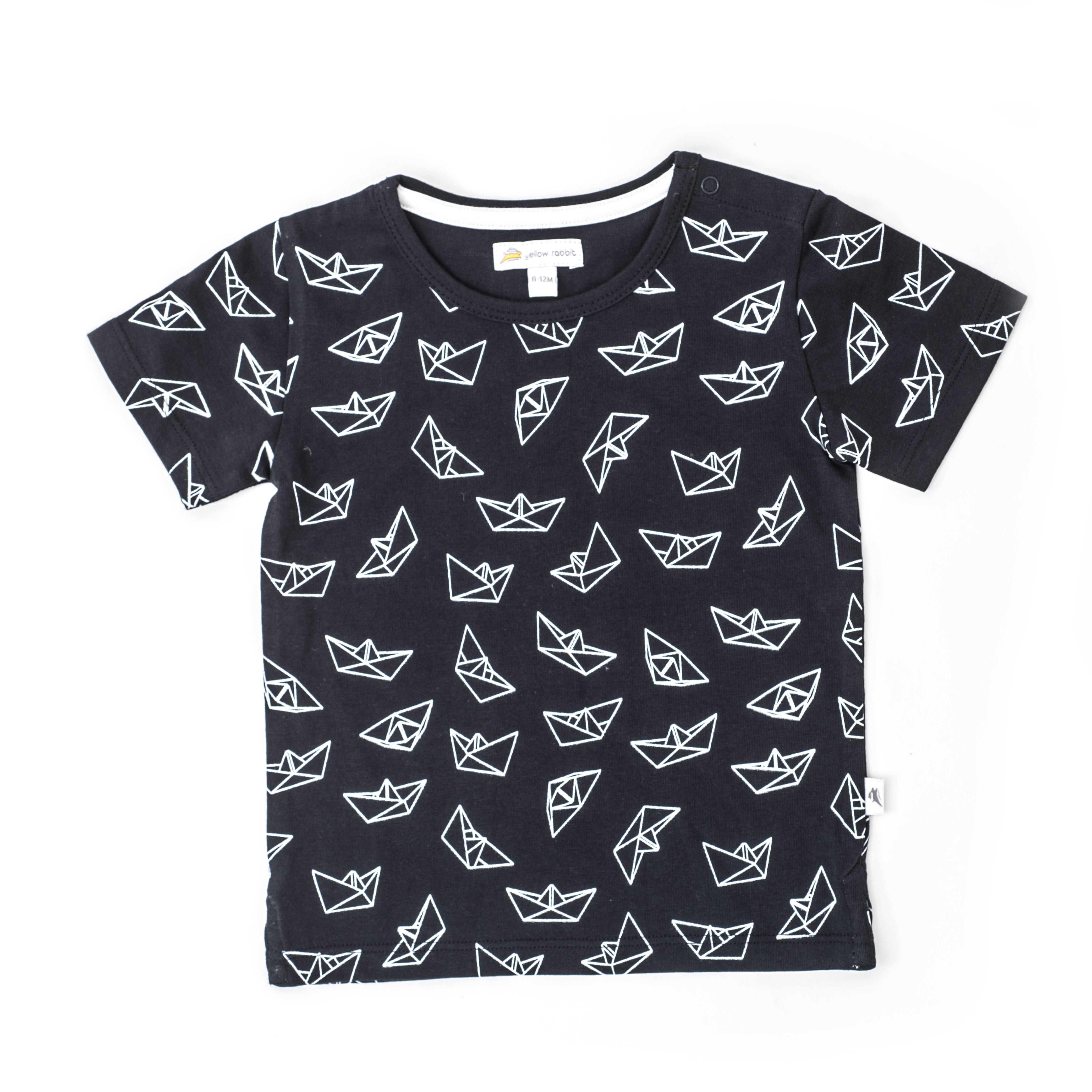 Origami paper boat tshirt