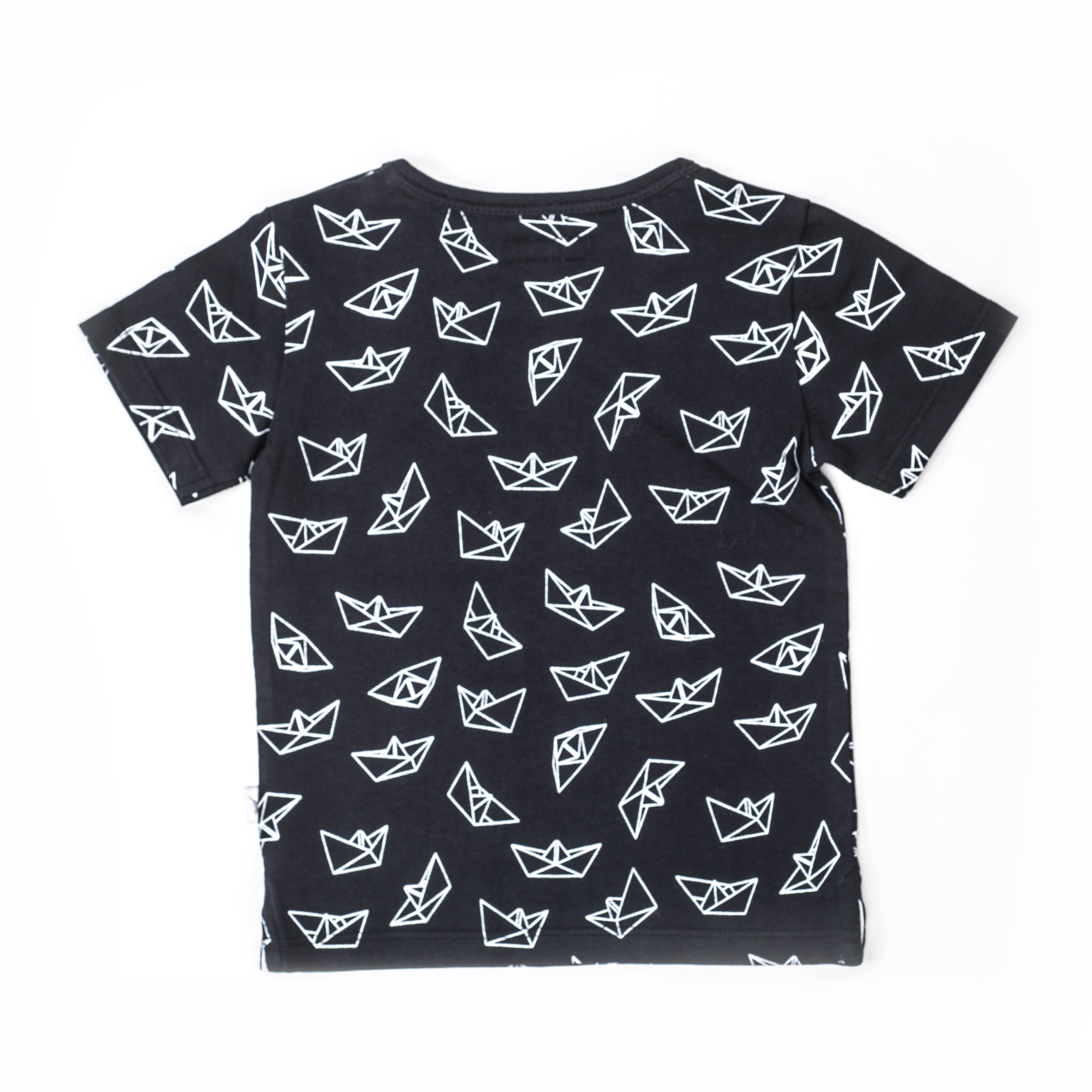 Origami paper boat tshirt