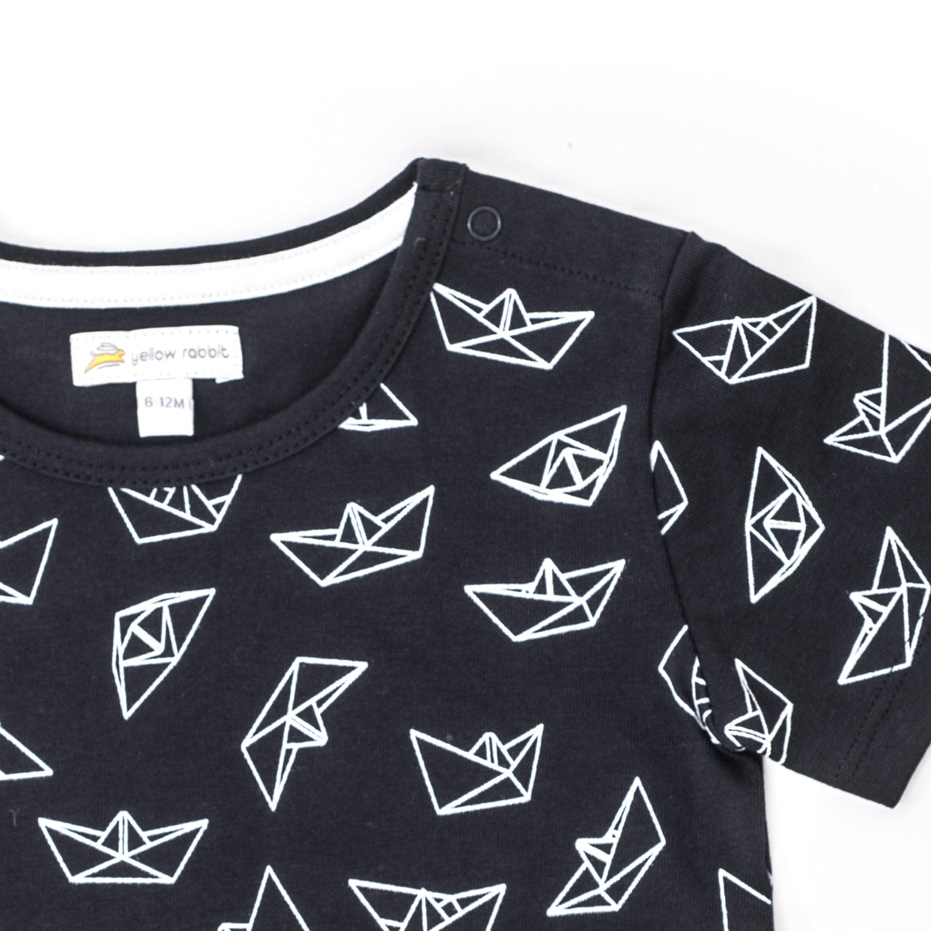 origami paper boat tshirt