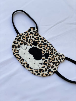 spotty leopard kids face mask