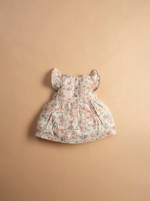 Vintage floral infant ruffle dress