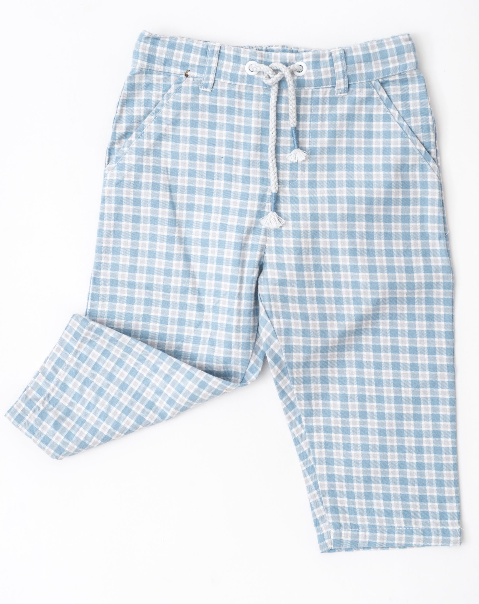 Yarn dyed checked chinos