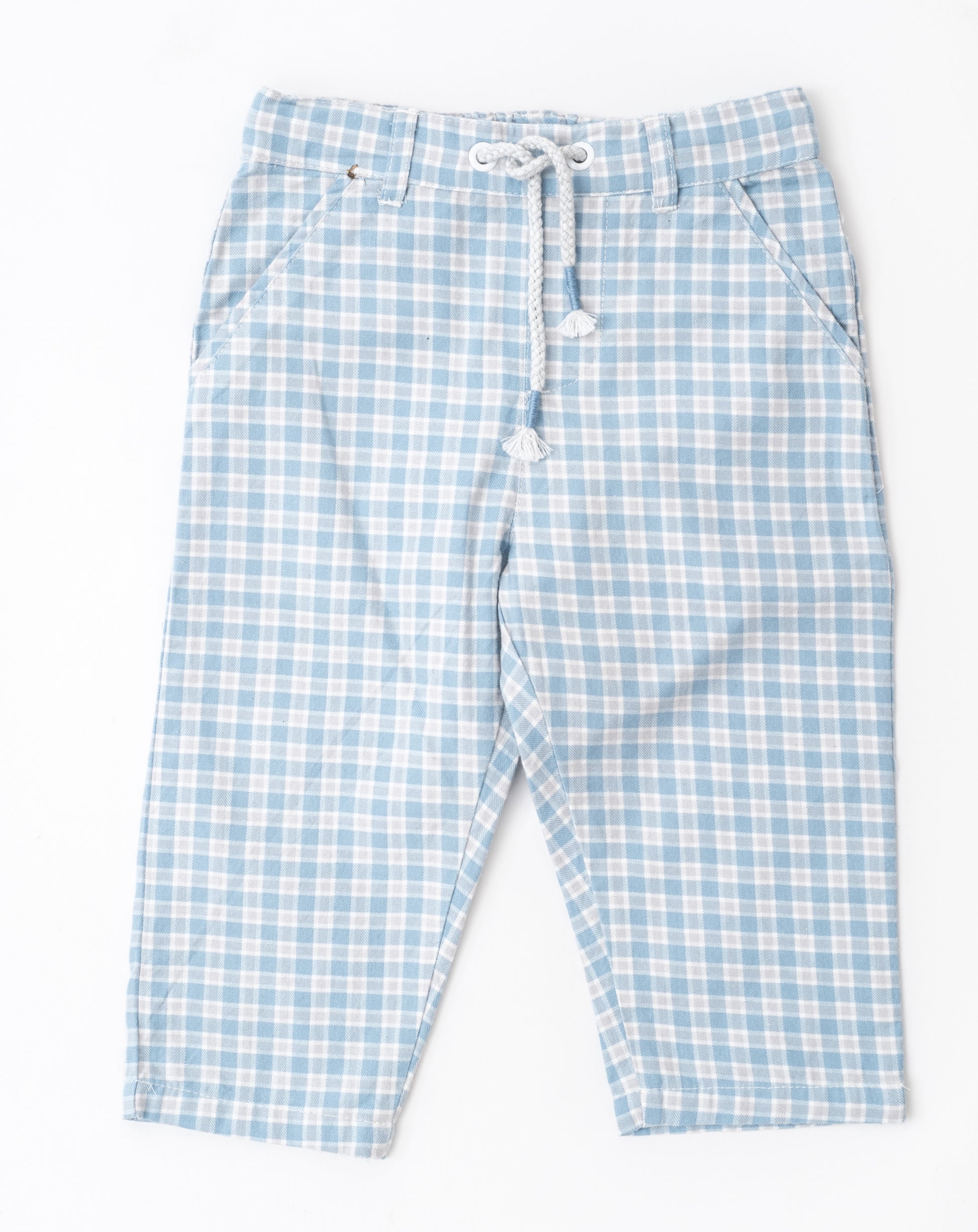 Yarn dyed checked chinos