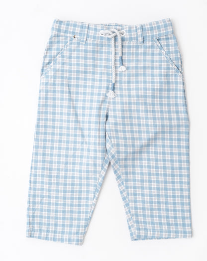 Yarn dyed checked chinos