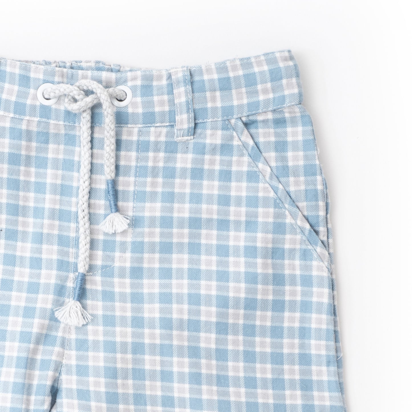 Yarn dyed checked chinos