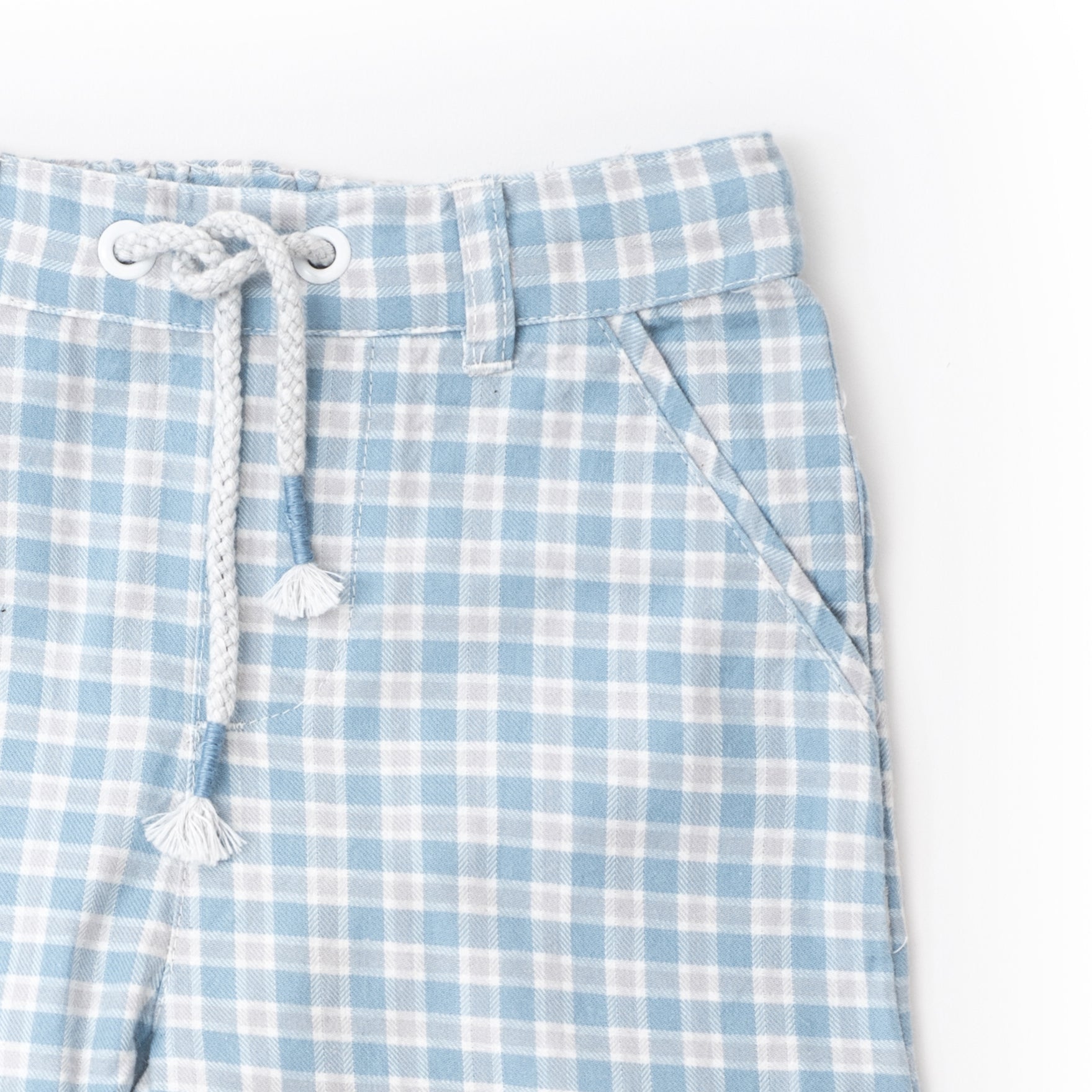 Yarn dyed checked chinos