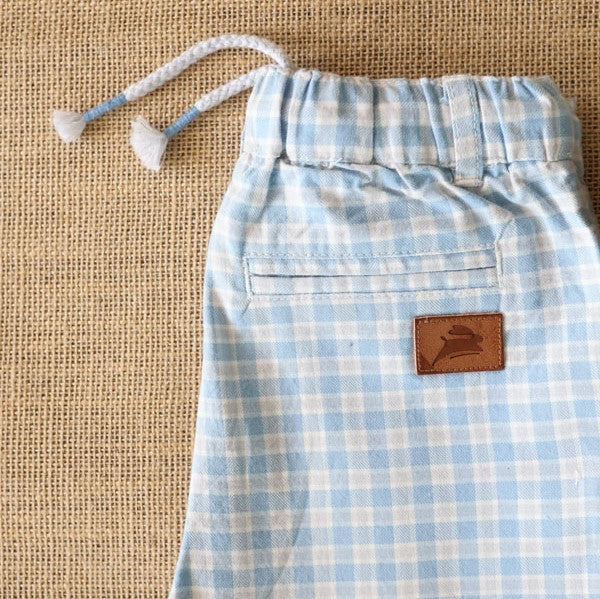 Yarn dyed checked chinos