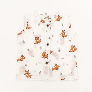 Muslin Button-down Singlet