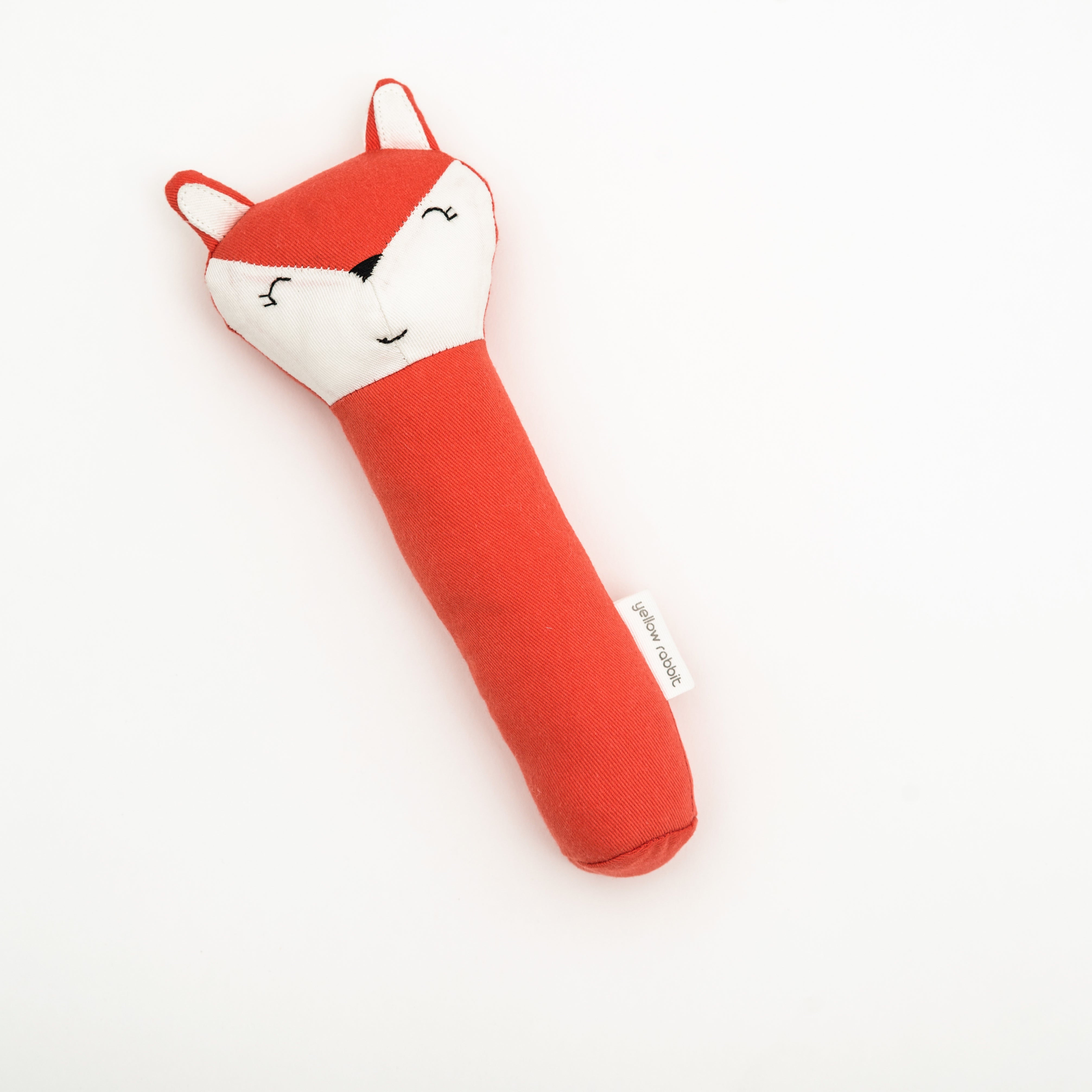 Witty fox rattle toy