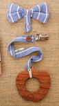 Neem Wooden Teethers (with pacifier clips)