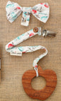 Neem Wooden Teethers (with pacifier clips)