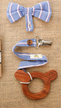 Neem Wooden Teethers (with pacifier clips)