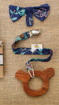Neem Wooden Teethers (with pacifier clips)