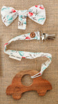 Neem Wooden Teethers (with pacifier clips)