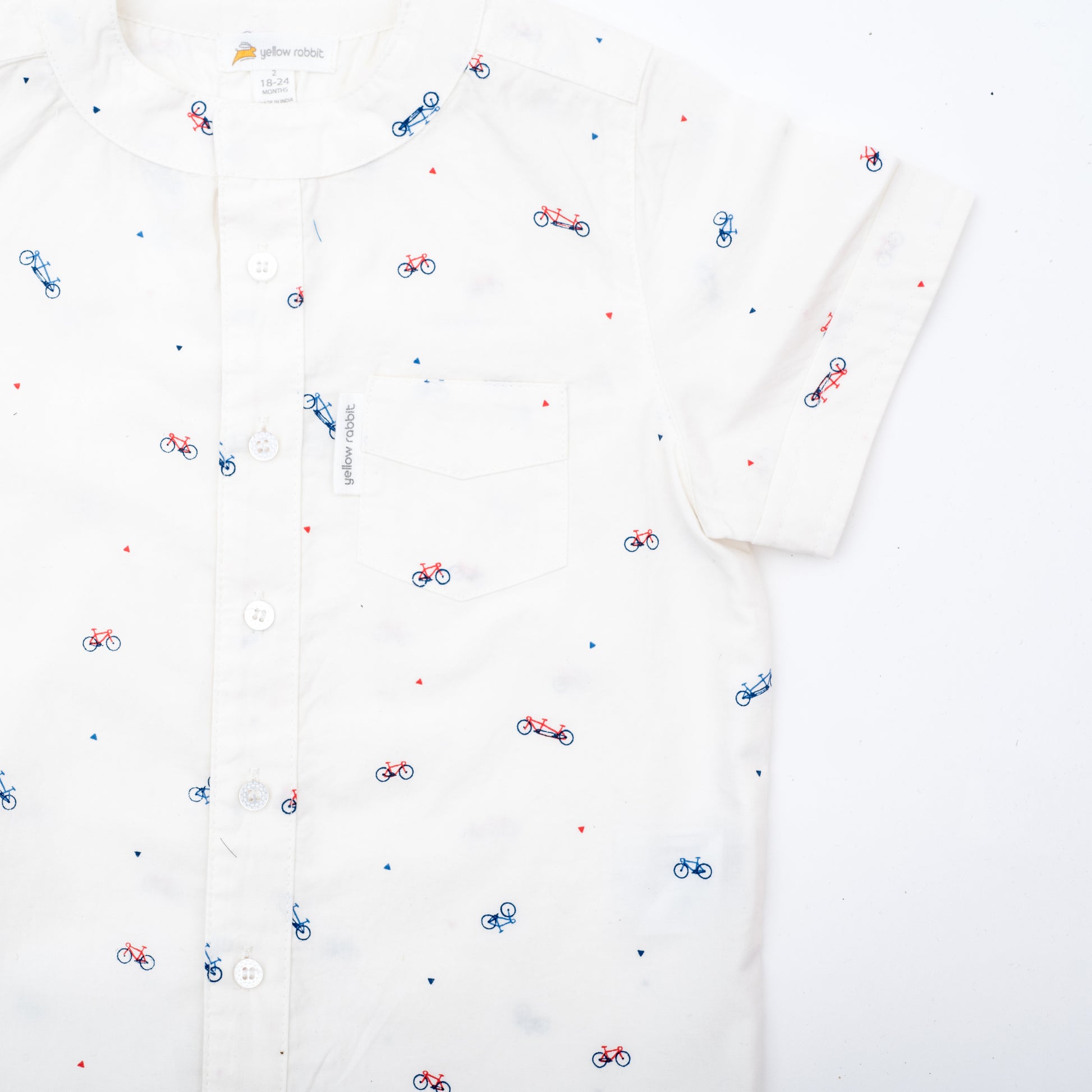 cycle print poplin shirt
