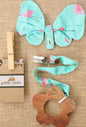 Neem Wooden Teethers (with pacifier clips)
