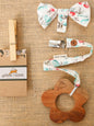 Neem Wooden Teethers (with pacifier clips)