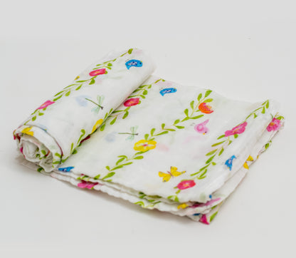 Organic cotton flutter by swaddle blanket