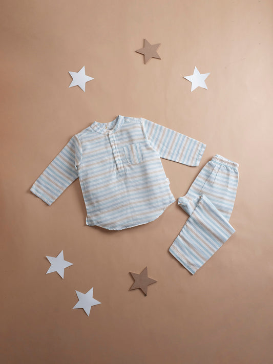 Sky sand stripes loungewear