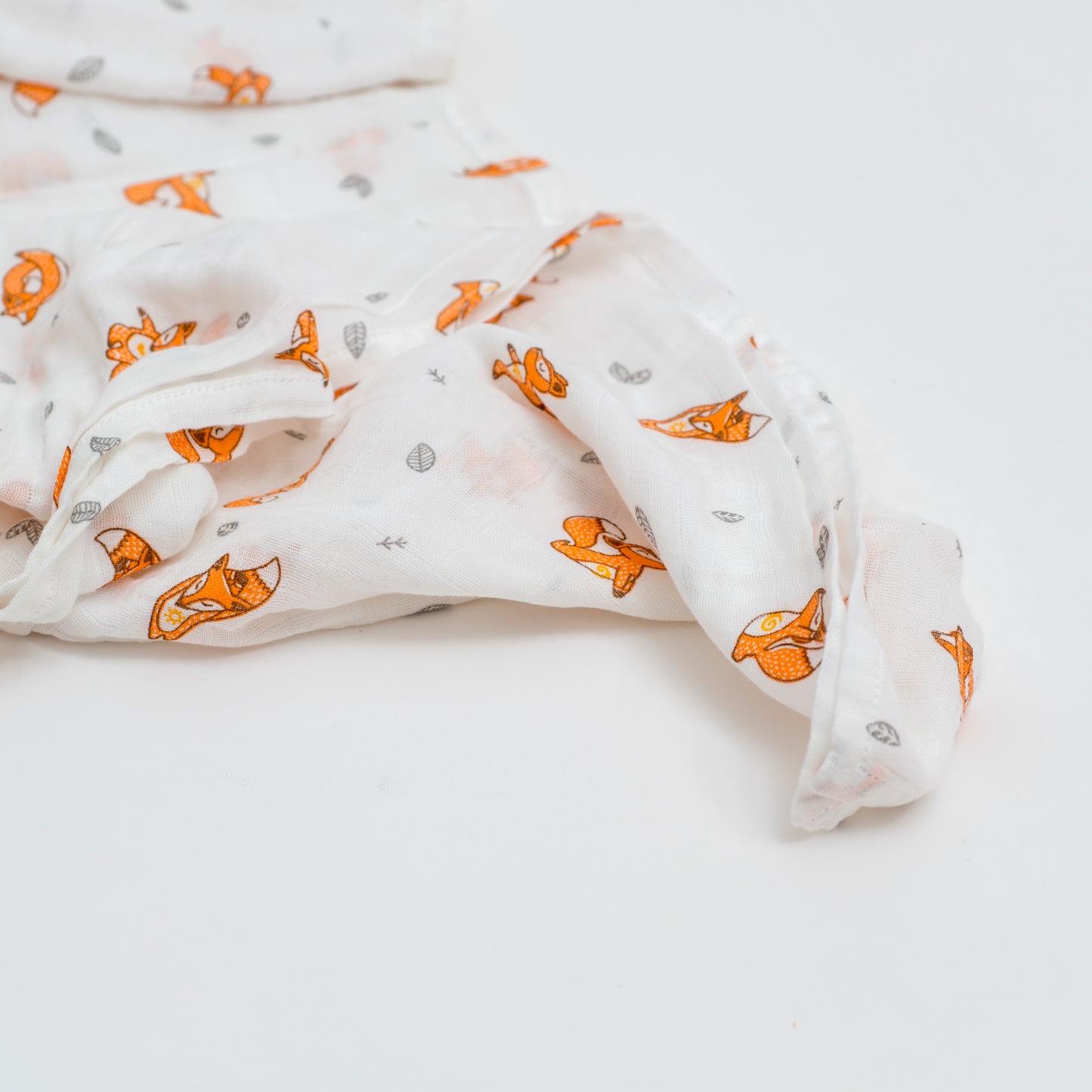 organic cotton yoga fox muslin swaddle blanket